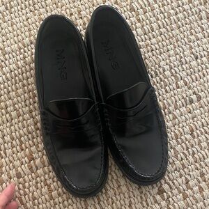 Mango Women's Black Loafers